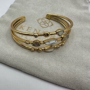 Kendra Scott “Ivy” Vintage Gold Statement Bracelet